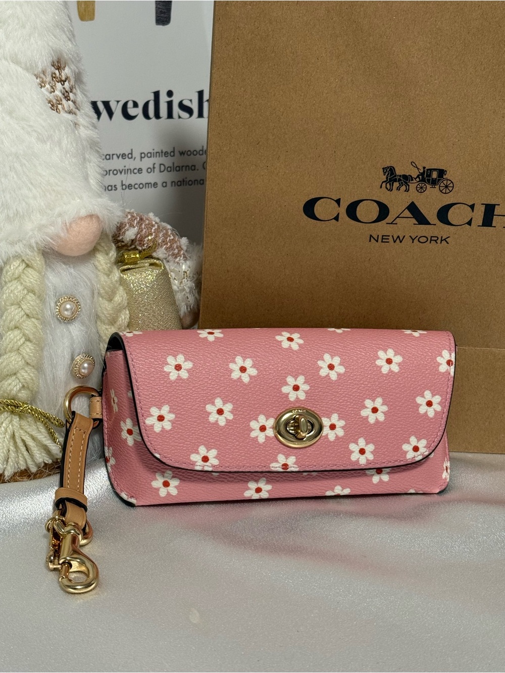 Coach Sunglass Case With Floral Print